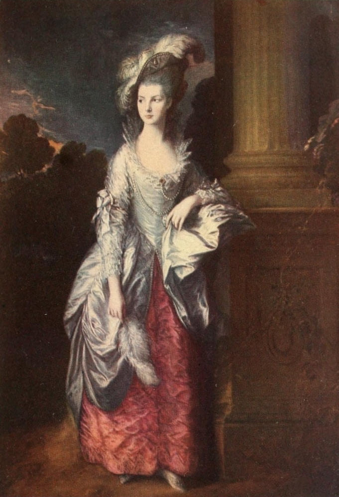 Posterazzi The Hon Mrs Graham The Worlds Greatest Paintings 1934 Canvas Art - Thomas Gainsborough (24 x 36)