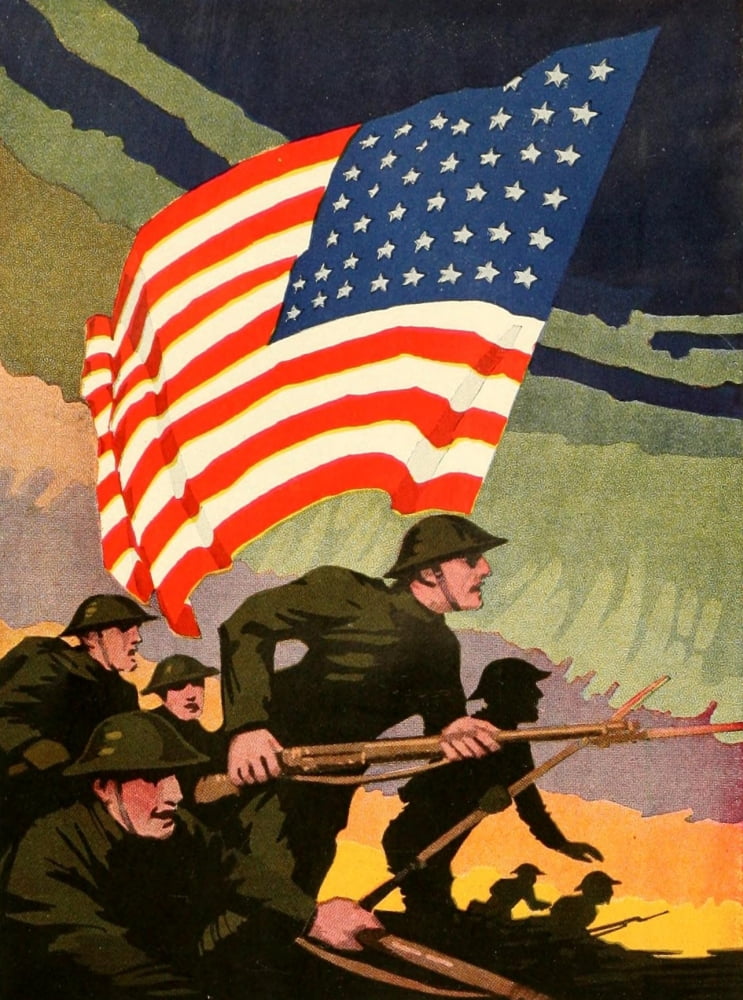 Posterazzi The Honor Roll 1919 Americans in the War Canvas Art - Unknown (24 x 36)