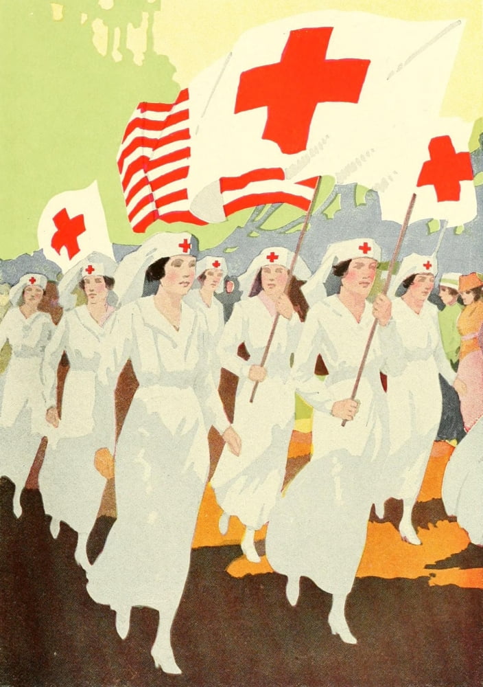 Posterazzi The Honor Roll 1919 Red Cross Canvas Art - Unknown (24 x 36)