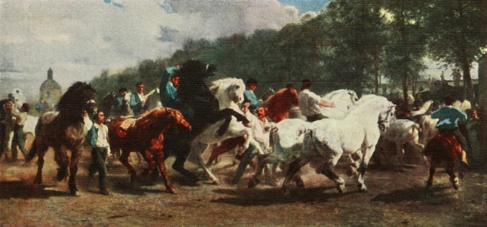 Posterazzi The Horse Fair Rosa Bonheur 1913 Canvas Art - Rosa Bonheur (24 x 36)
