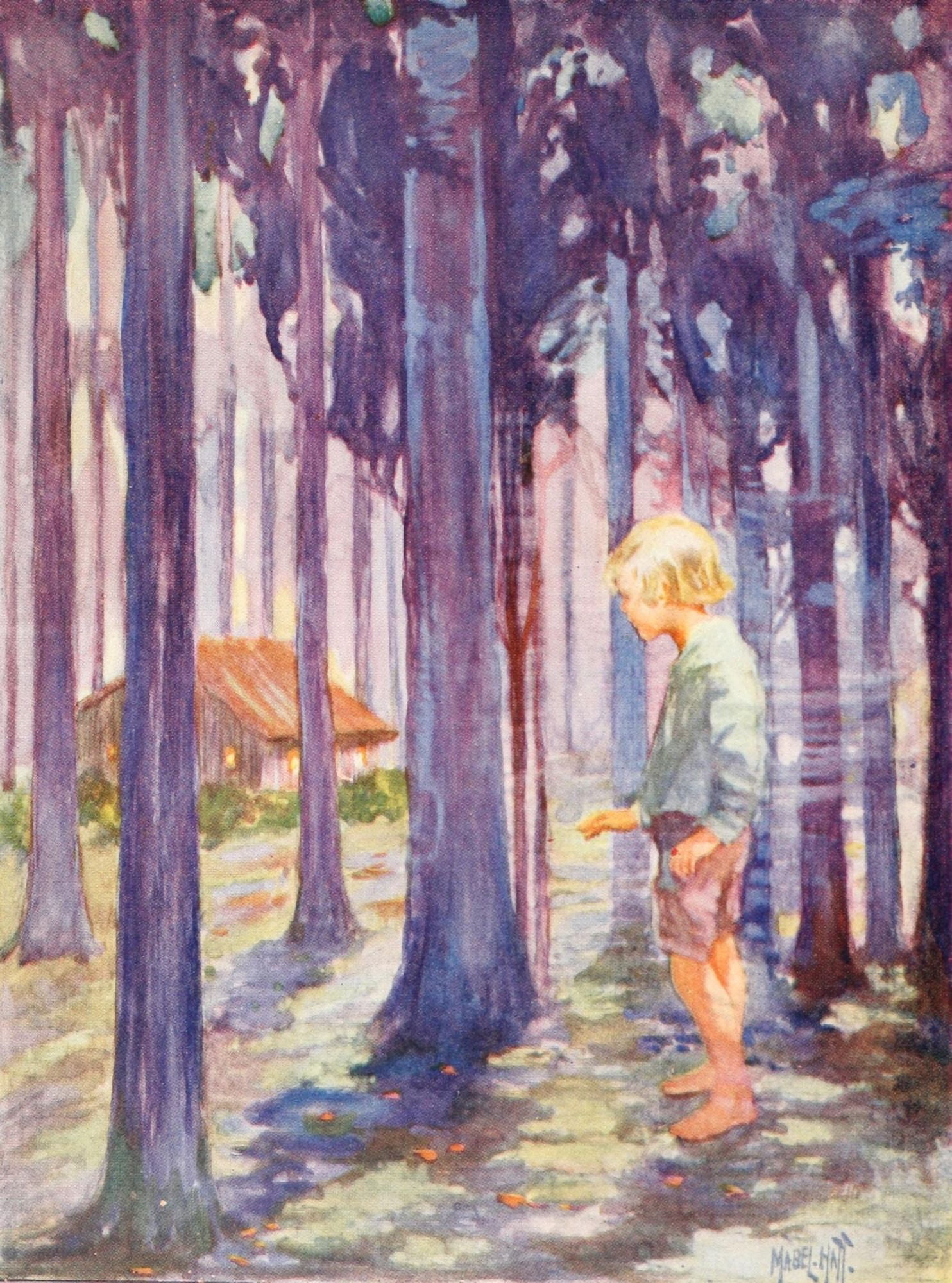 Posterazzi The House in the Fairy Wood 1918 He saw a little house Canvas Art - Mabel Hatt (24 x 36)