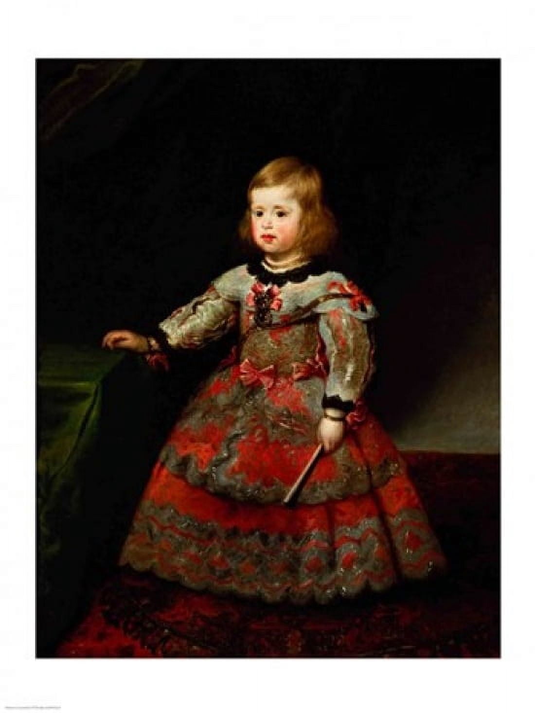 Posterazzi The Infanta Maria Margarita of Austria as a Child Canvas Art - Diego Velazquez (24 x 36)