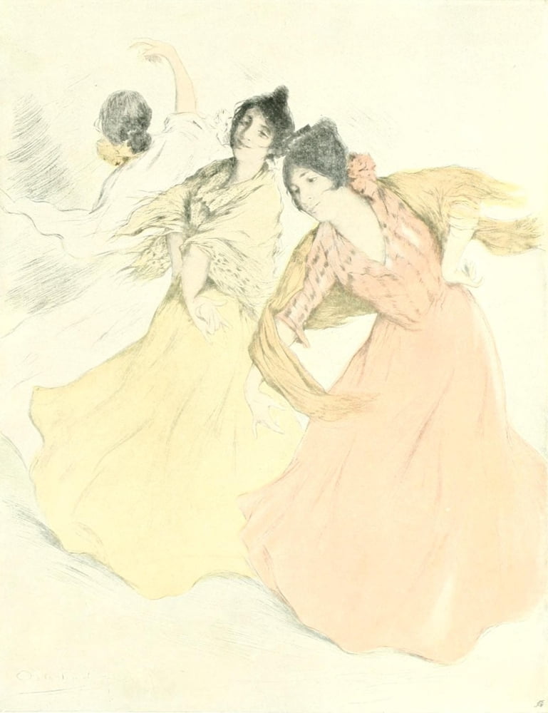 Posterazzi The International Studio 1903 Spanish dancers Canvas Art - Allan Ôø?sterlind (24 x 36)