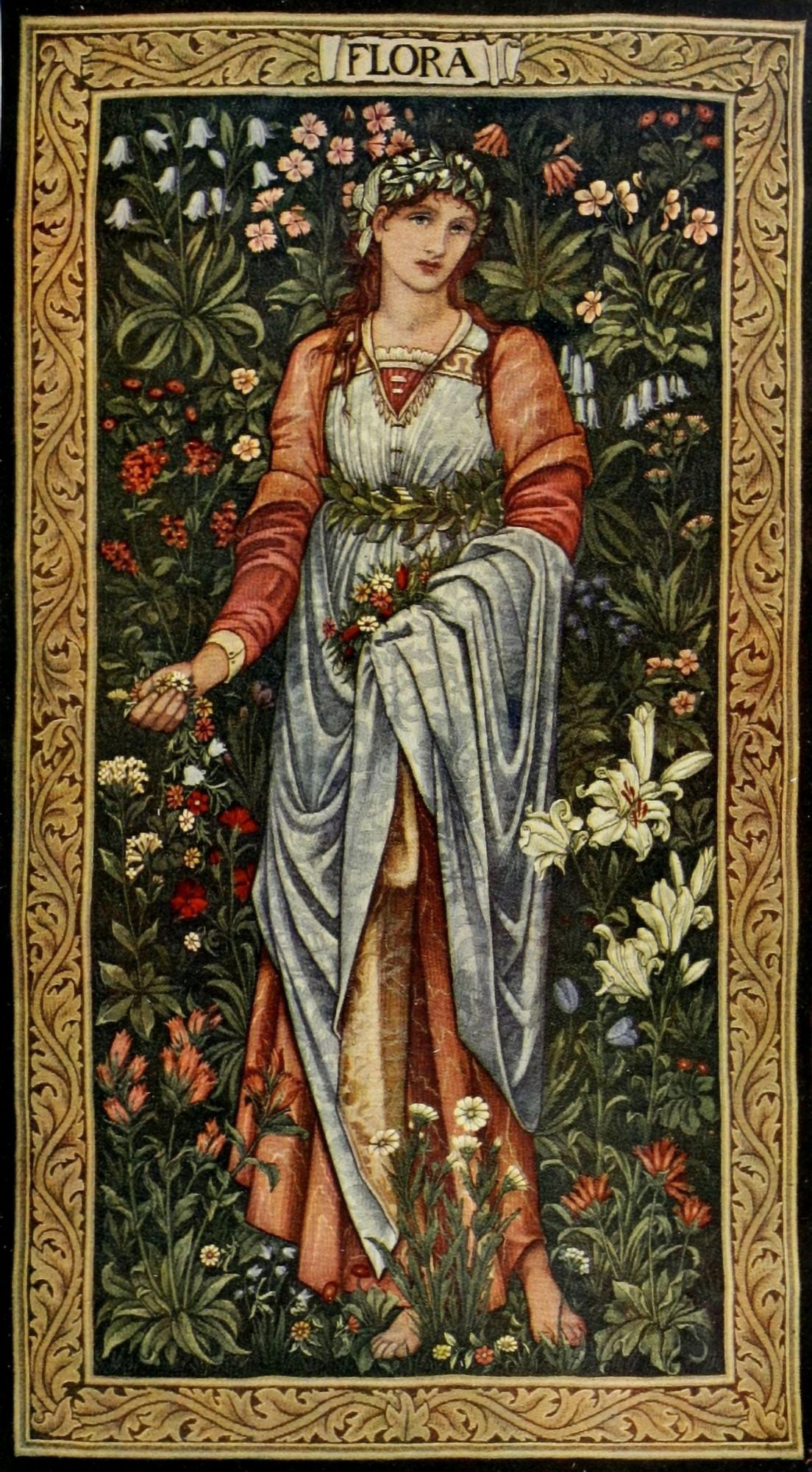 Posterazzi The International Studio 1909 Flora Canvas Art - E Burne-Jones (24 x 36)