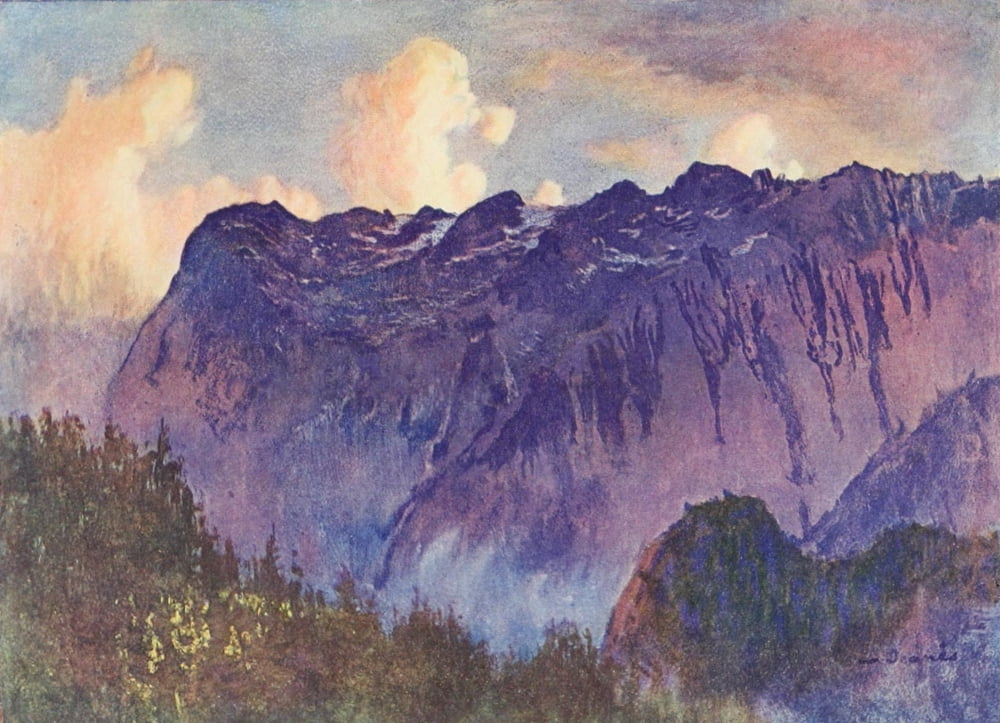 Posterazzi The International Studio 1909 Marmarole The Dolomites Italy Canvas Art - Jean Sigismond Jeanes (24 x 36)