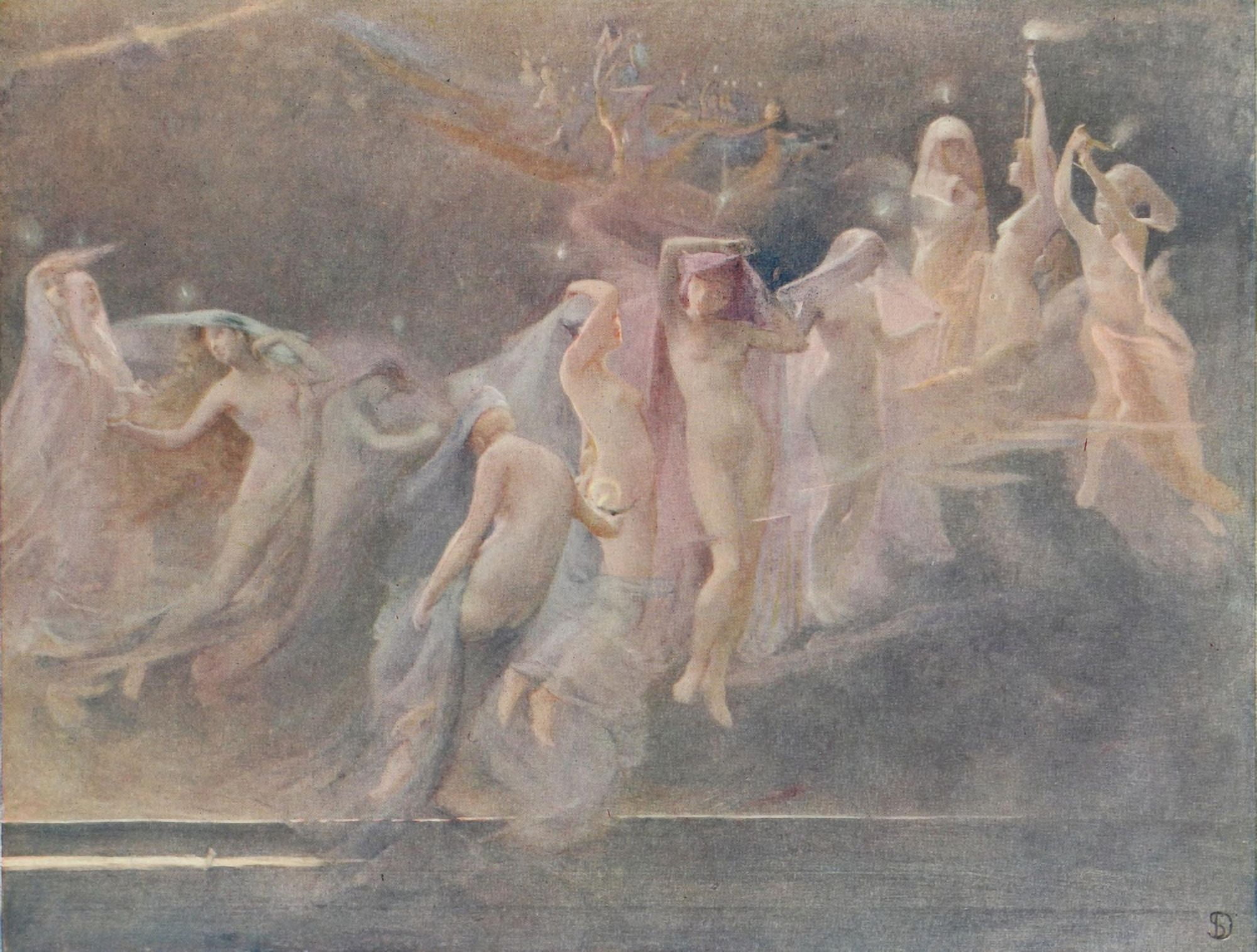 Posterazzi The International Studio 1910 Les Etoiles du Matin Canvas Art - Sarah Ball Dodson (24 x 36)