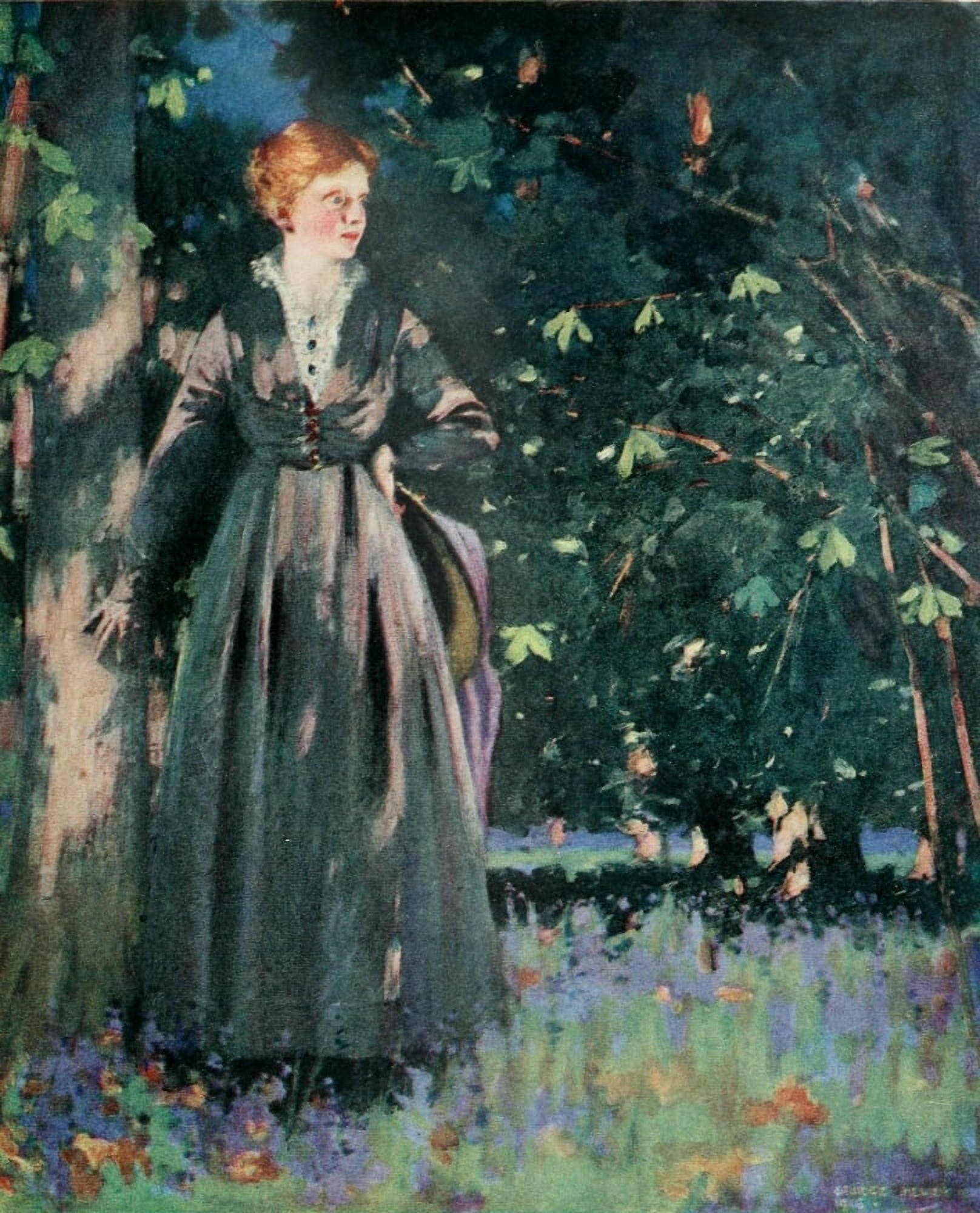 Posterazzi The International Studio 1917 Sunshine Canvas Art - George Henry (24 x 36)