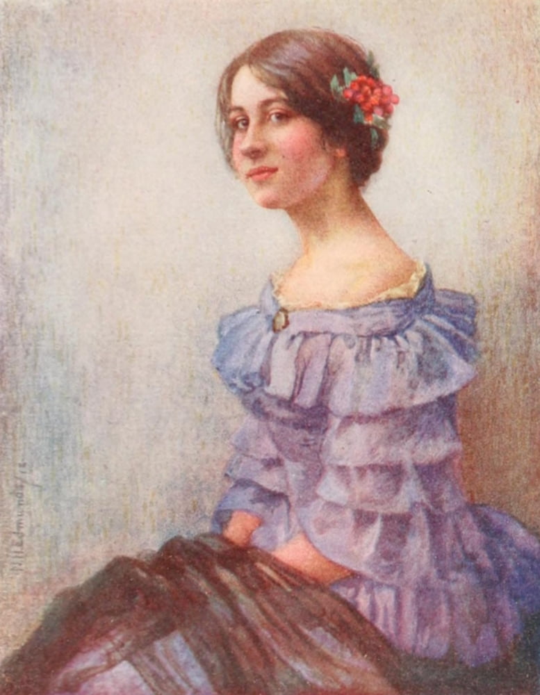Posterazzi The International Studio 1919 The Lavender Gown Canvas Art - Nellie Hepburn Edmunds (24 x 36)