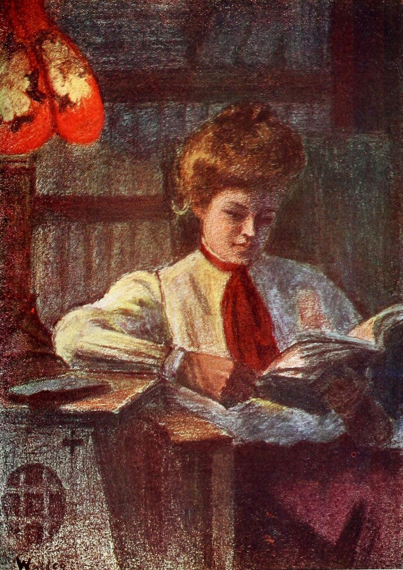 Posterazzi The Iris 1906 Woman reading Canvas Art - Unknown (24 x 36)