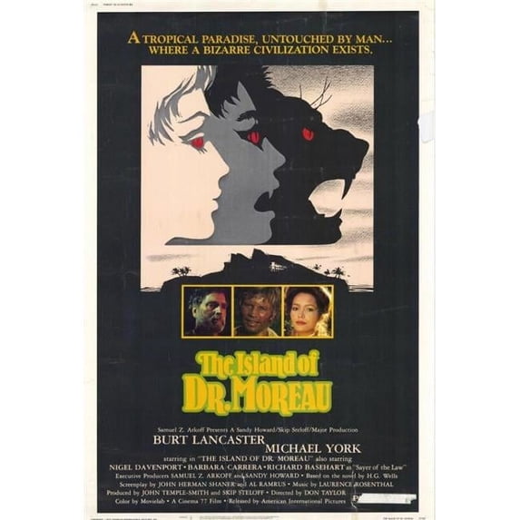 Posterazzi The Island of Dr. Moreau Movie Poster - 27 x 40 in.