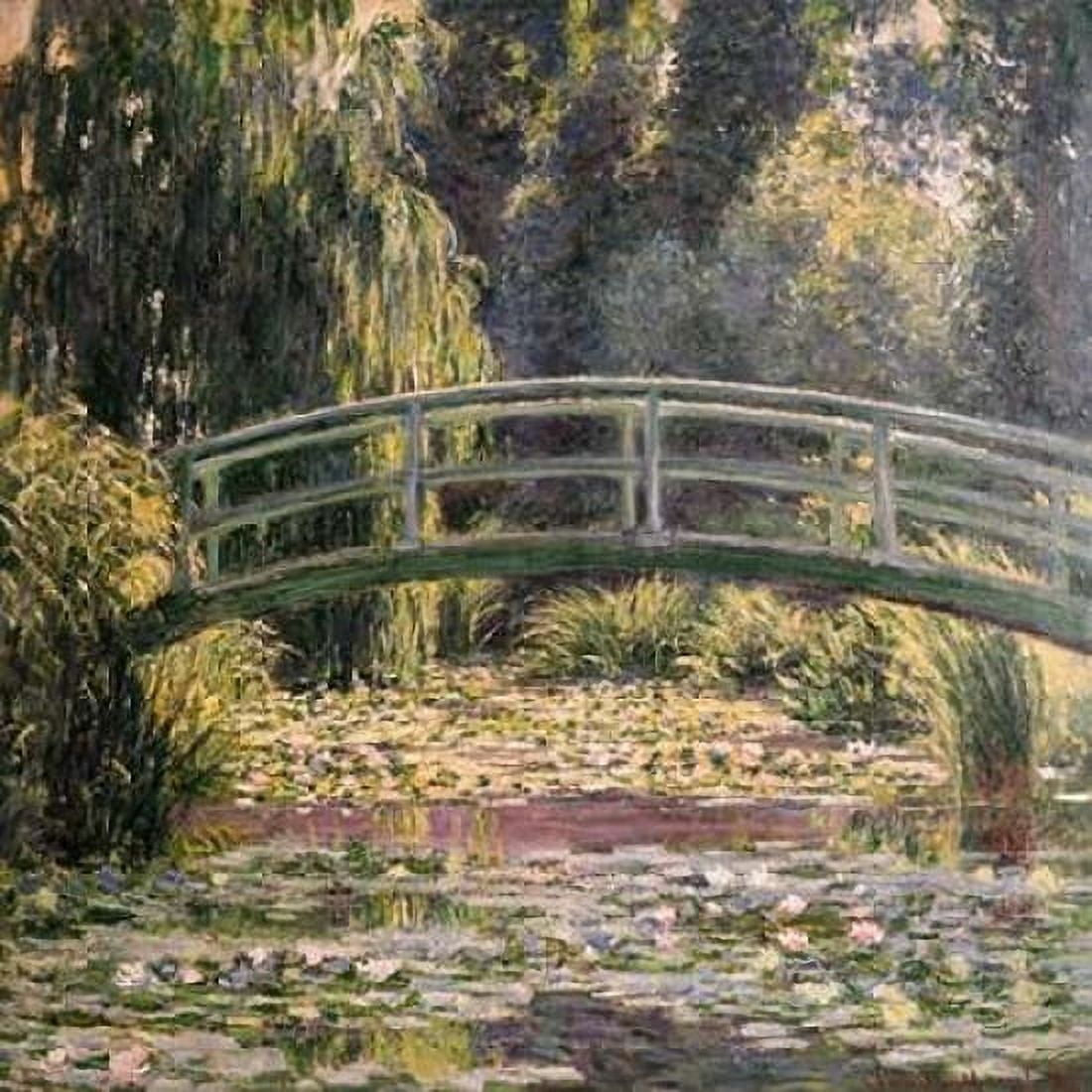 Posterazzi The Japanese Footbridge Giverny Canvas Art - Claude Monet (24 x 24)