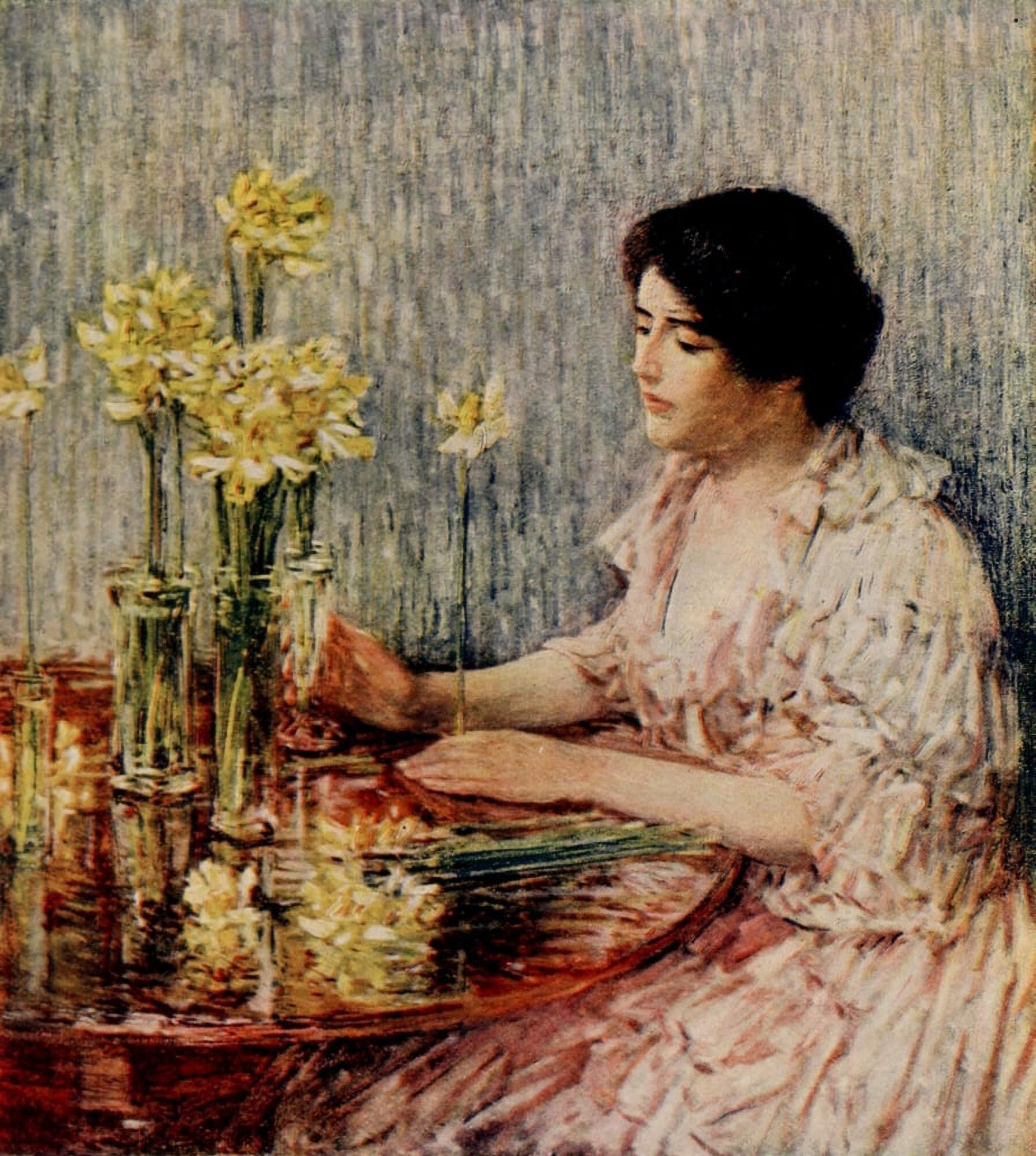 Posterazzi The Jonquils Appletons Booklovers Magazine 1904 Canvas Art - Childe Hassam (24 x 36)