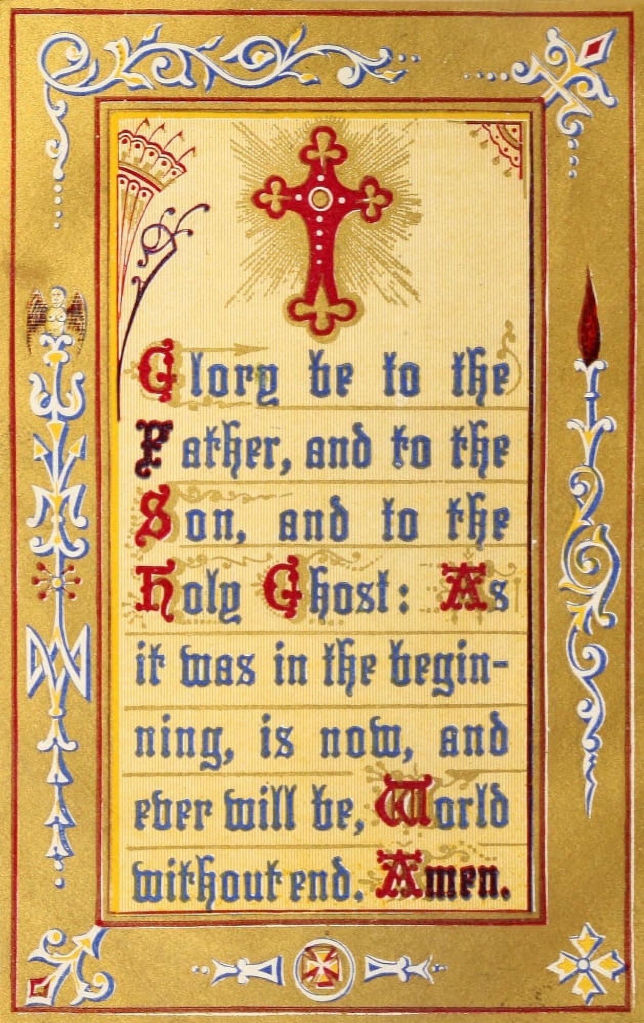 Posterazzi The Key of Heaven 1874 Glory be to the Father Canvas Art - Thomas Kelly (24 x 36)
