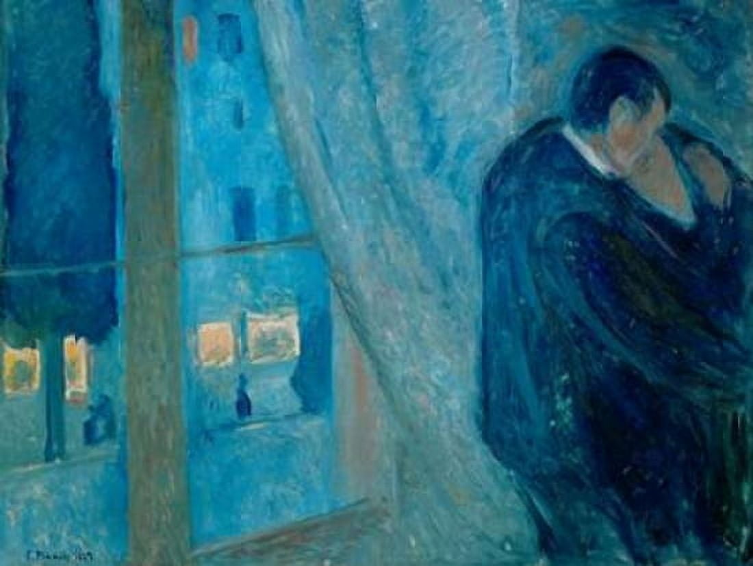 Posterazzi The Kiss Canvas Art - Edvard Munch (22 x 28)