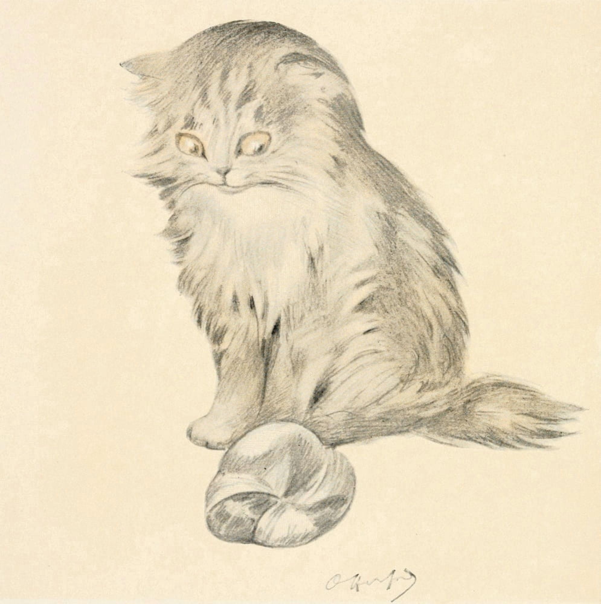 Posterazzi The Kittens Garden of Verses 1911 Deflated Canvas Art - Oliver Herford (24 x 36)