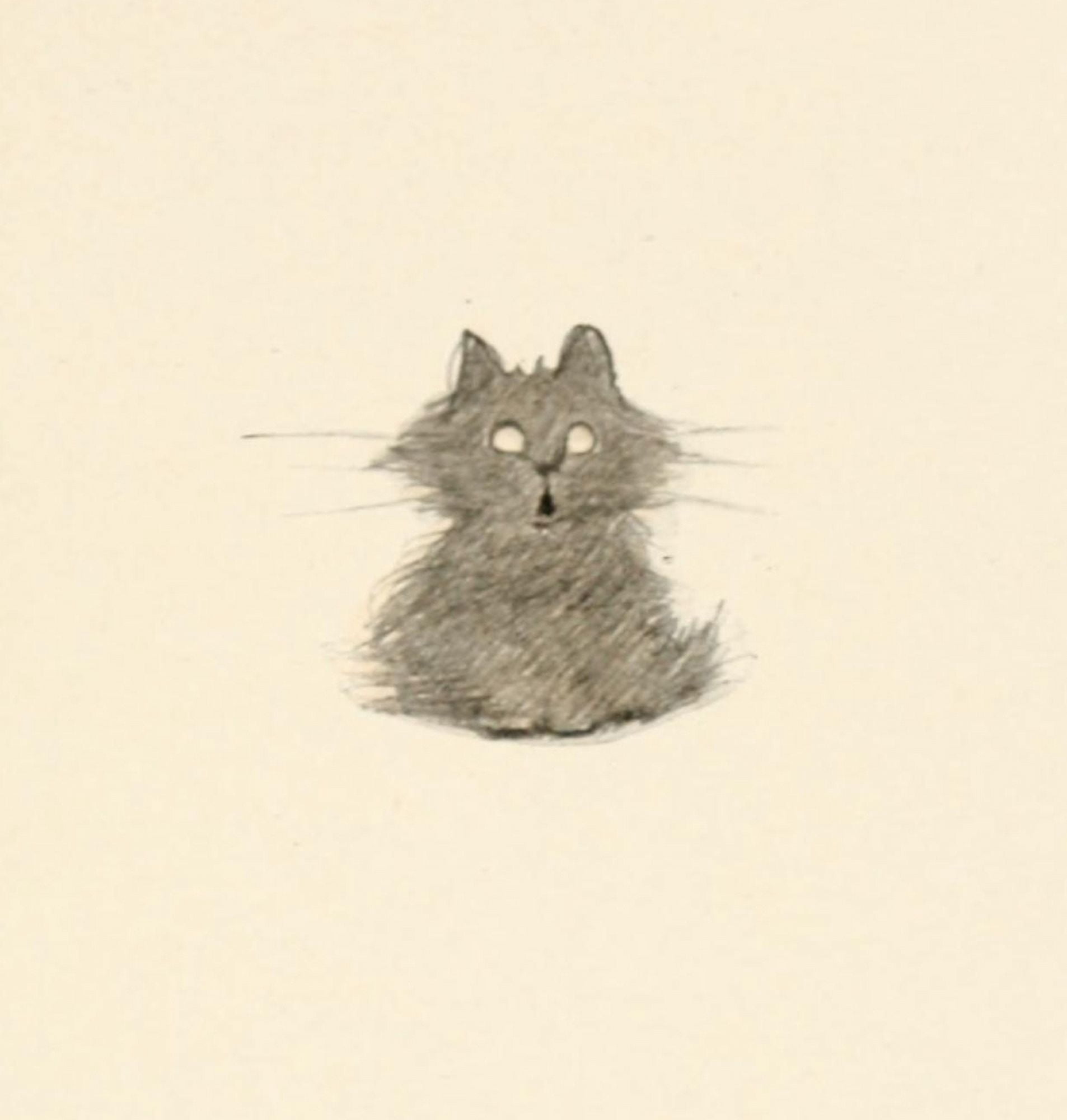Posterazzi The Kittens Garden of Verses 1911 Shocked cat Canvas Art - Oliver Herford (24 x 36)