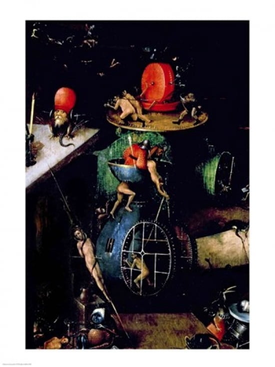 Posterazzi The Last Judgement (Altarpiece) Detail of an Urn Canvas Art - Hieronymus Bosch (24 x 36)