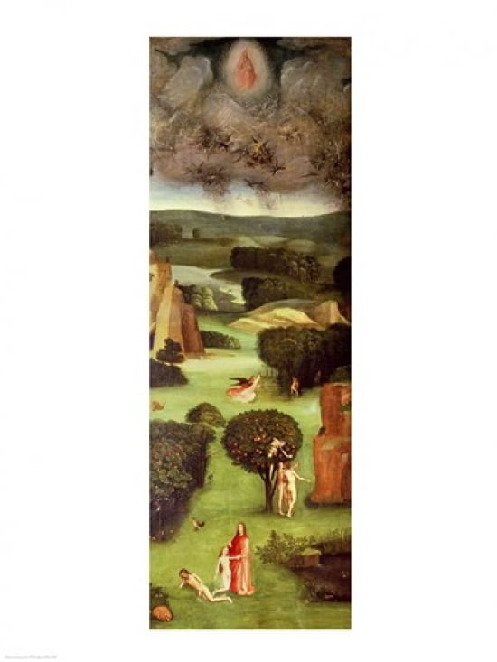 Posterazzi The Last Judgement (Altarpiece) Interior of Left Wing Canvas Art - Hieronymus Bosch (24 x 36)