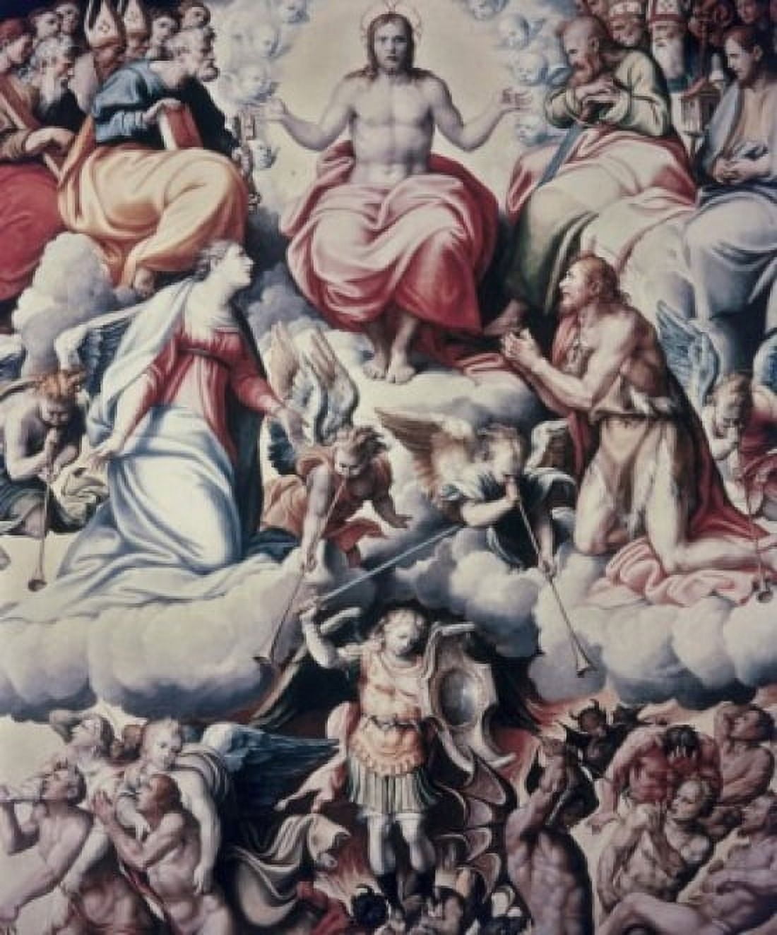Posterazzi The Last Judgement Giovanni Francesco Penni (1488-1528Italian) Canvas Art - Giovanni Francesco Penni (24 x 36)