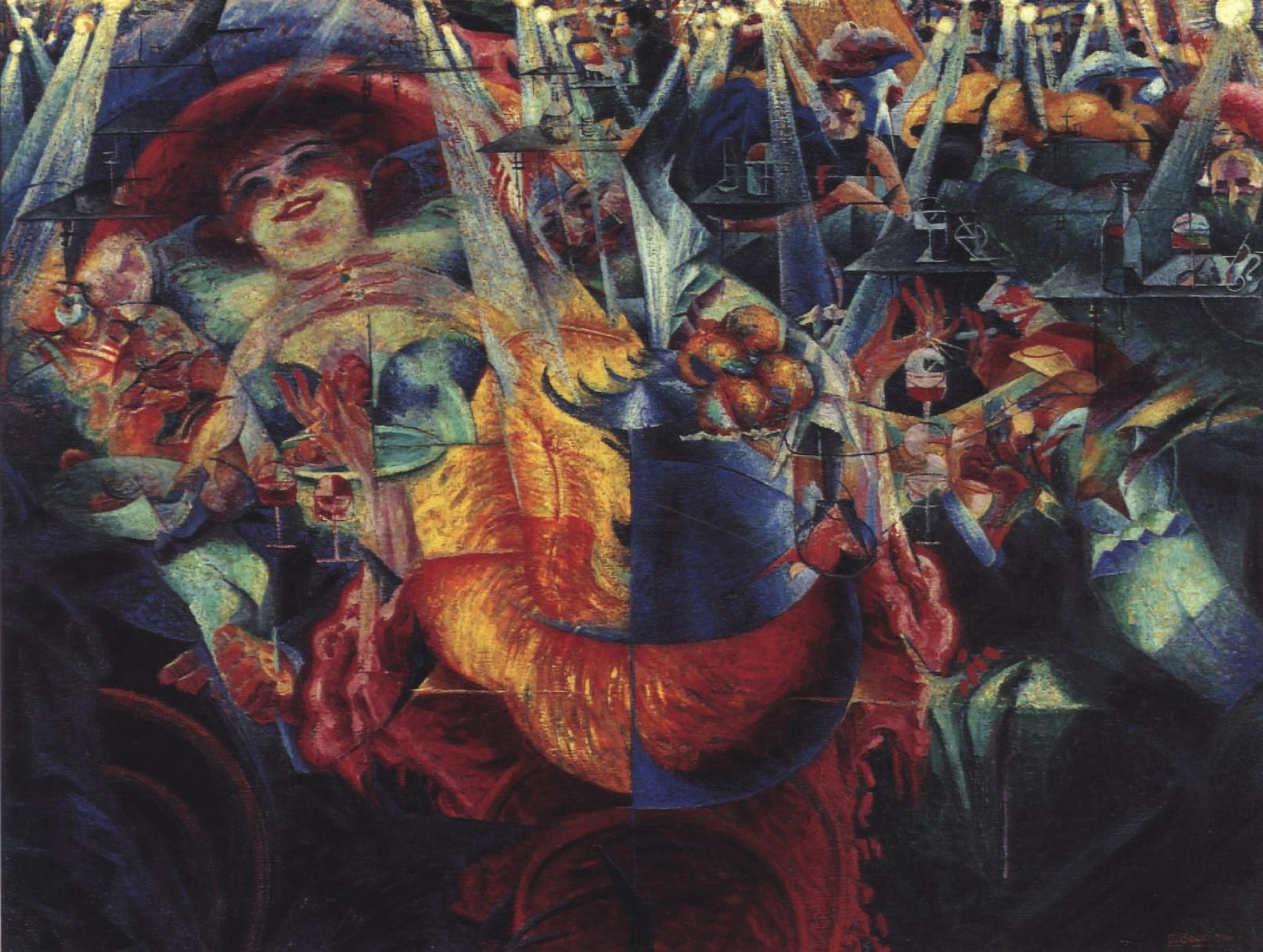 Posterazzi The Laugh 1911 Canvas Art - Umberto Boccioni (24 x 36)
