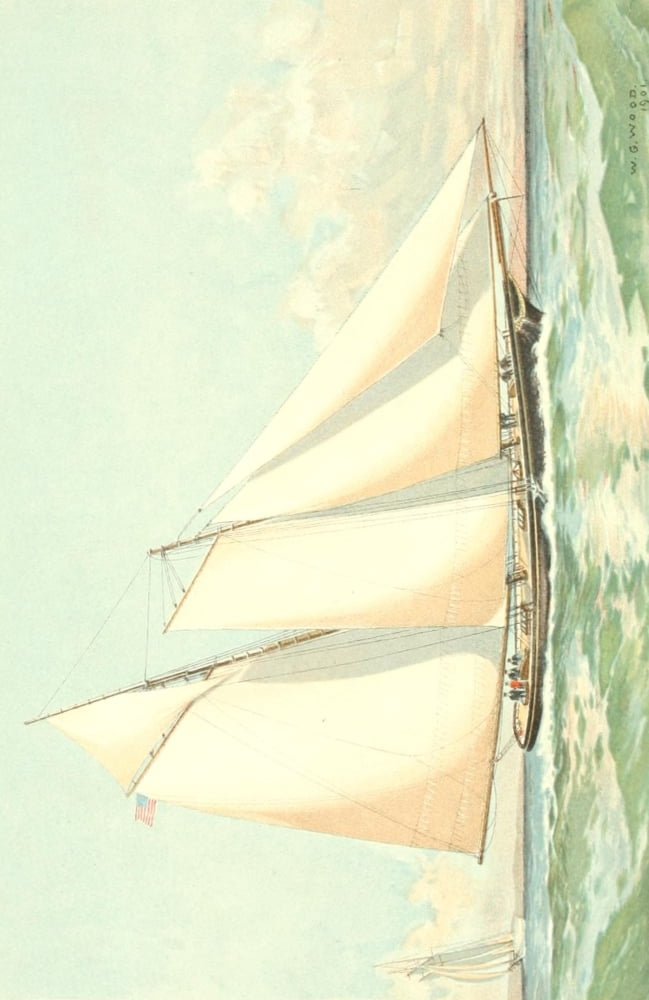 Posterazzi The Lawson History of the Americas Cup 1902 The America Canvas Art - Worden G Wood (24 x 36)