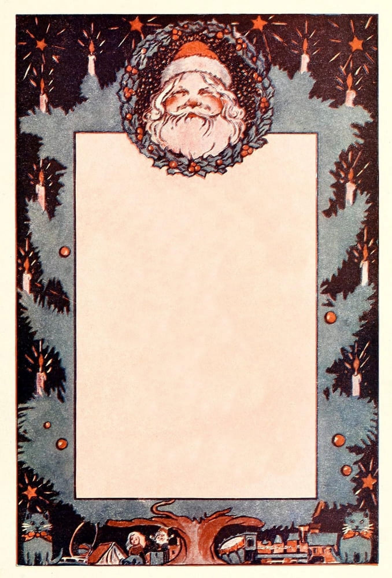 Posterazzi The Life and Adventures of Santa Claus 1902 Santa frame Canvas Art - Mary Cowles Clark (24 x 36)