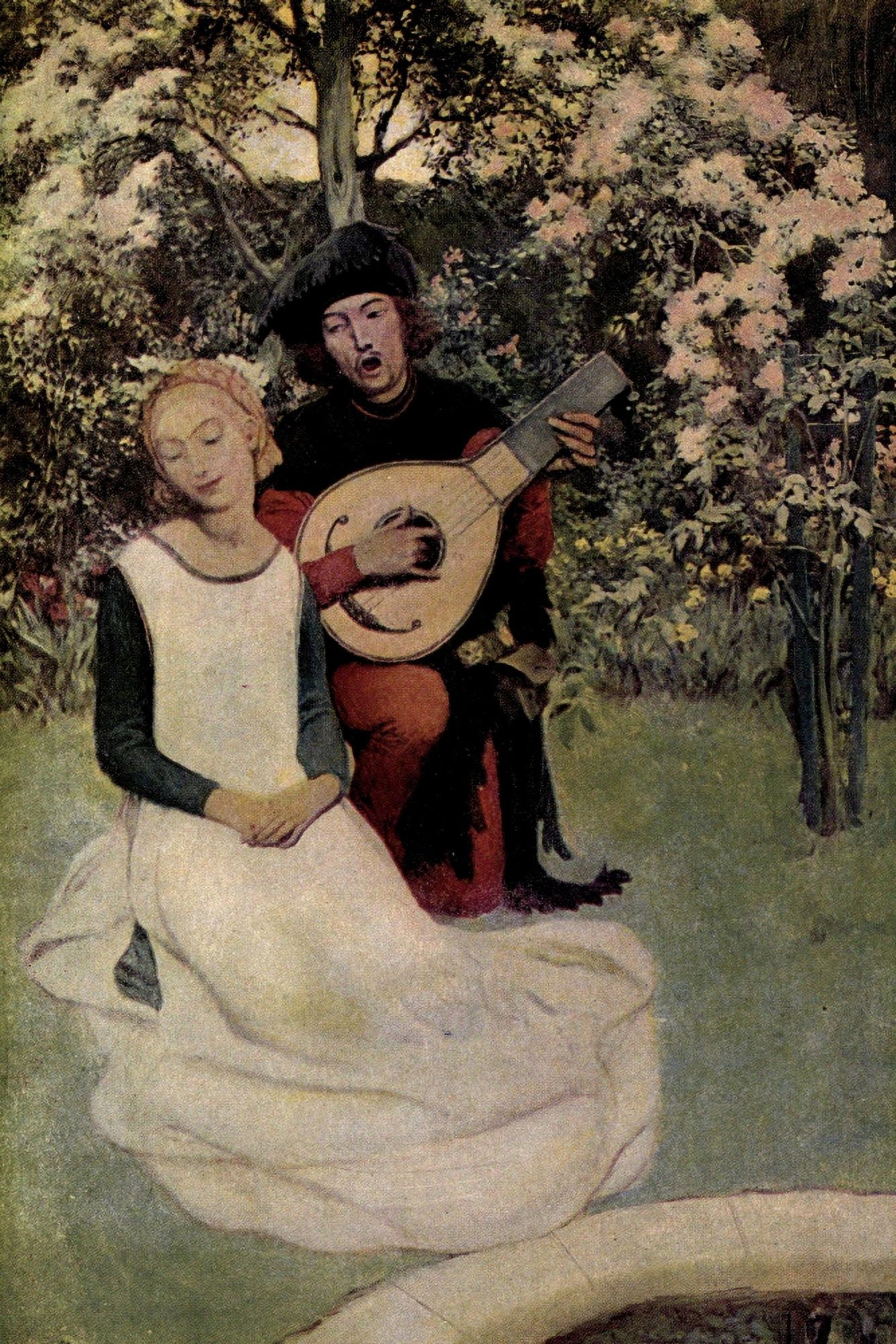 Posterazzi The Line of Love 1905 He sang for her Canvas Art - Howard Pyle (24 x 36)