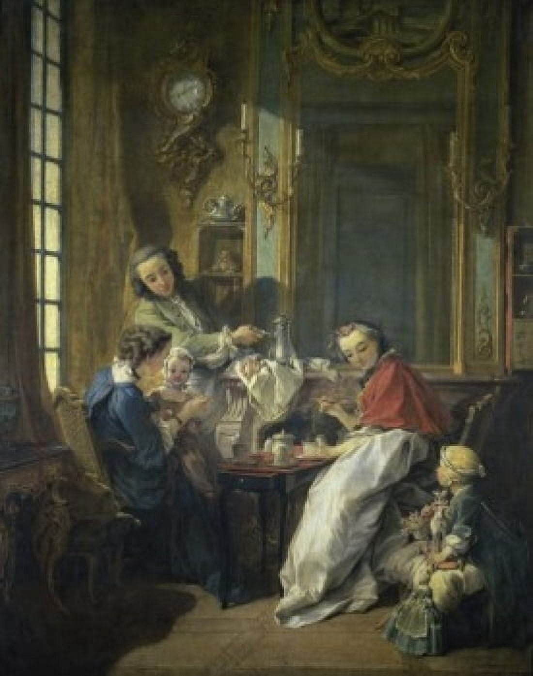 Posterazzi The Lunch 1739 Francois Boucher (1703-1770French) Musee du Louvre Paris Canvas Art - Francois Boucher (24 x 36)