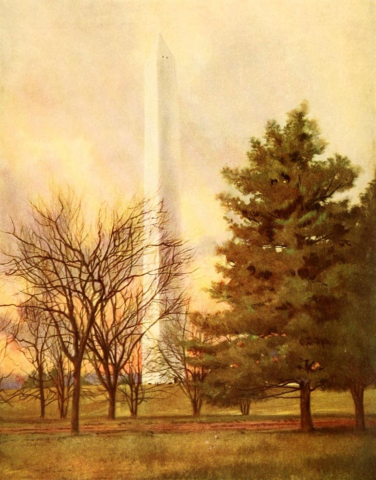 Posterazzi The Lure of Washington 1920 The Monument Canvas Art - Unknown (24 x 36)