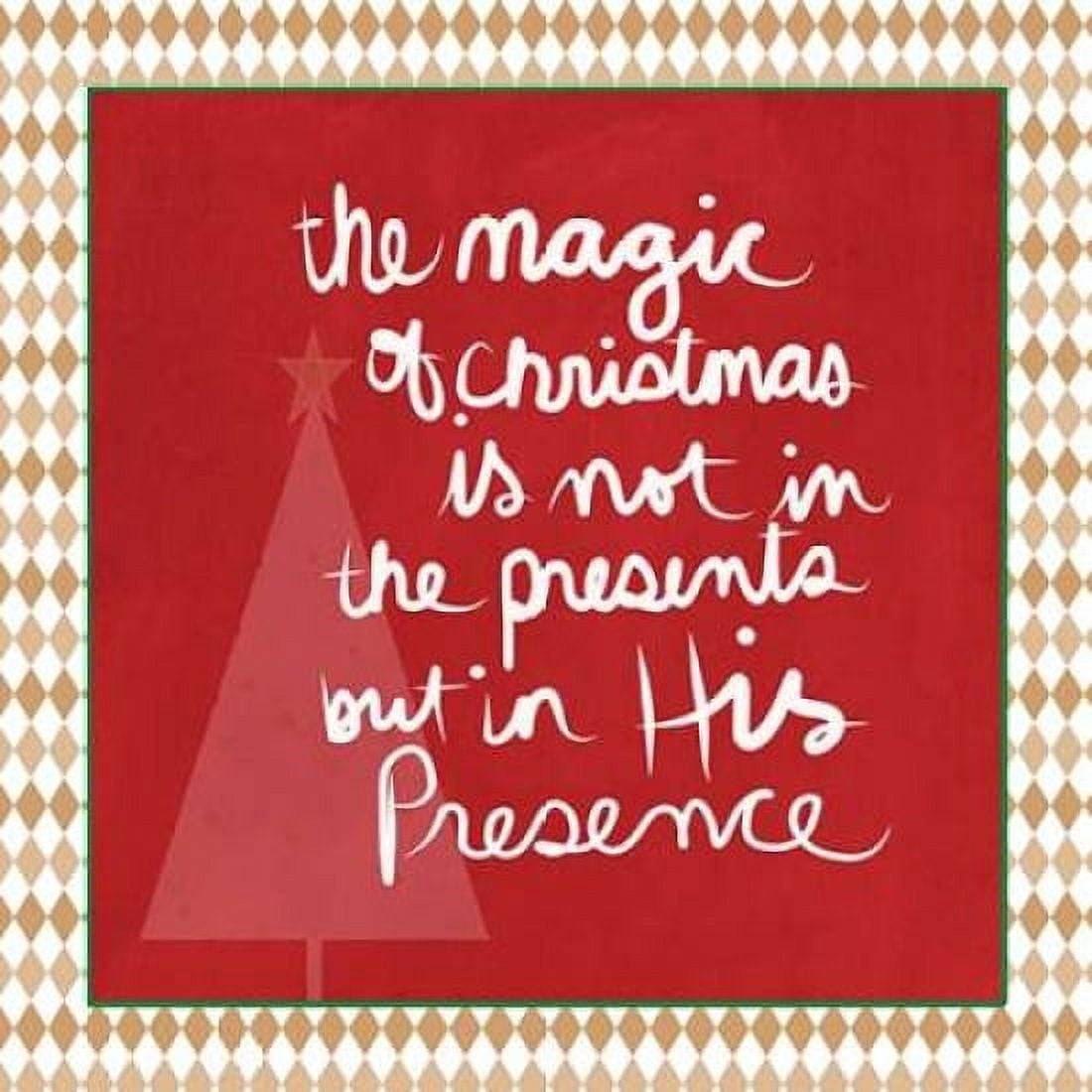Posterazzi The Magic of Christmas - Border Canvas Art - Linda Woods (24 x 24)