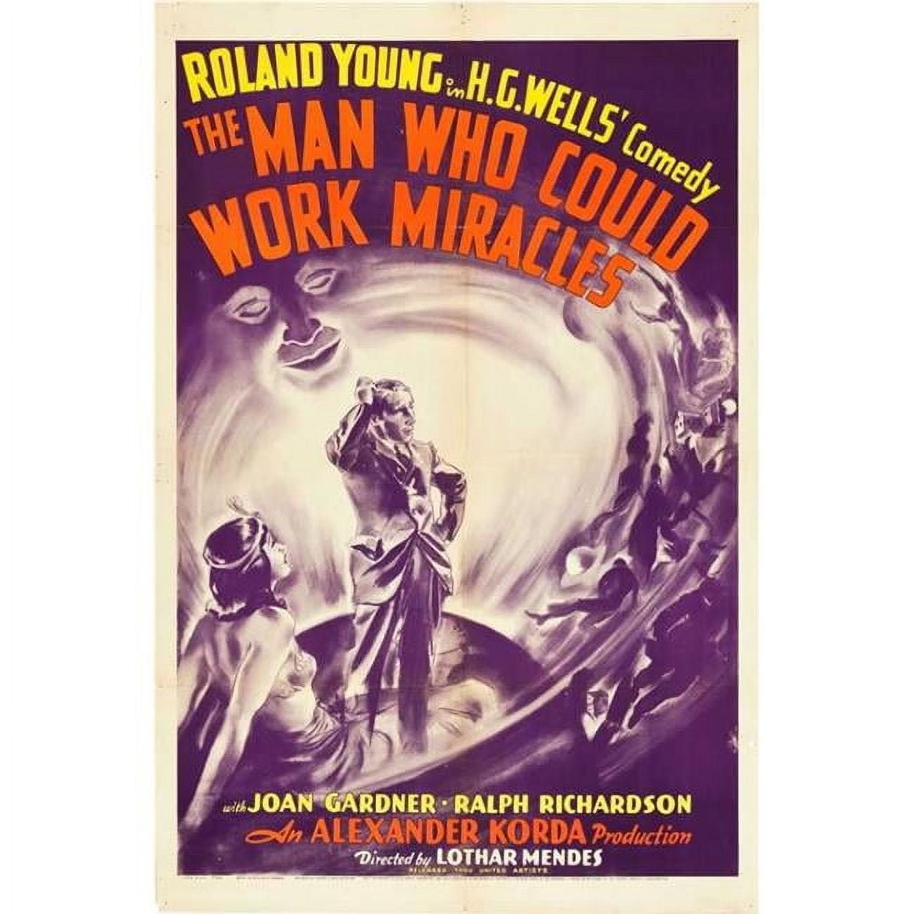 Posterazzi The Man Who Could Work Miracles Movie Poster - 27 x 40 in ...