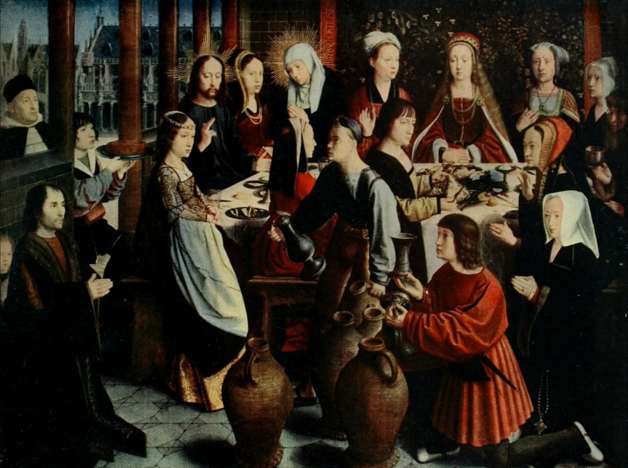 Posterazzi The Marriage at Cana History of Painting 1911 Canvas Art - Gerard David (24 x 36)