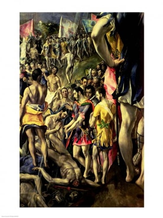Posterazzi The Martyrdom of St Maurice Canvas Art - El Greco (24 x 36)