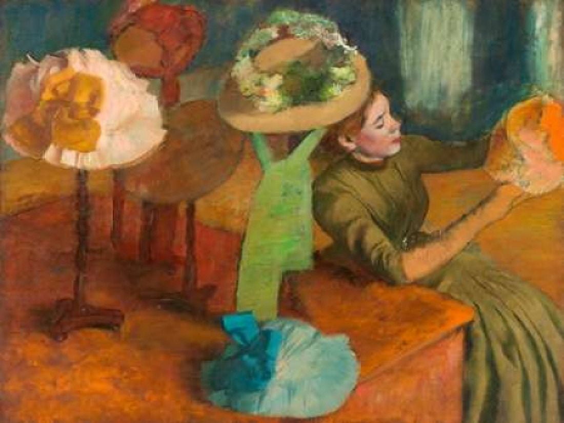 Posterazzi The Millinery Shop Canvas Art - Edgar Degas (22 x 28)