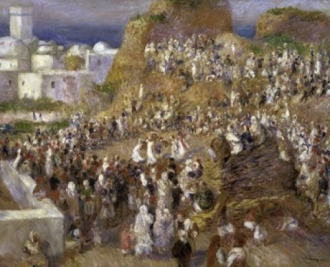 Posterazzi The Mosque (Arab Holiday) 1881 Pierre-Auguste Renoir (1841-1919French) Musee dOrsay Paris Canvas Art - Pierre-Auguste Renoir (24 x 36)