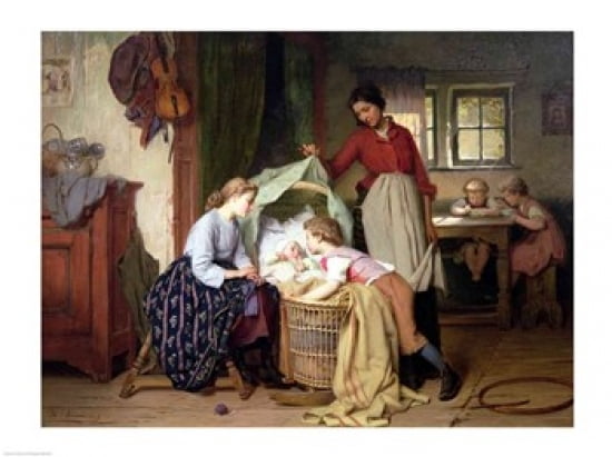 Posterazzi The Newborn Child Canvas Art - Theodore Gerard (36 x 24)