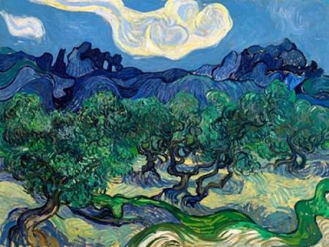Posterazzi The Olive Trees Canvas Art - Vincent Van Gogh (22 x 28)