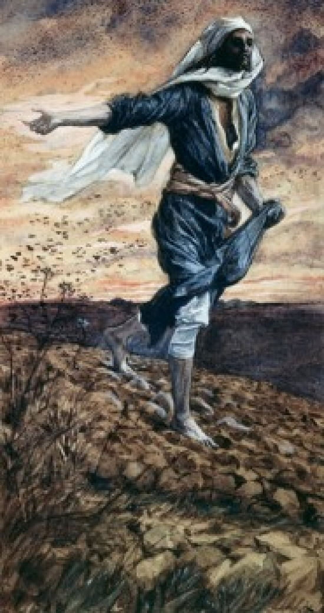 Posterazzi The Parable of the Sower James Tissot (1836-1902 French) Canvas Art - James Tissot (24 x 36)