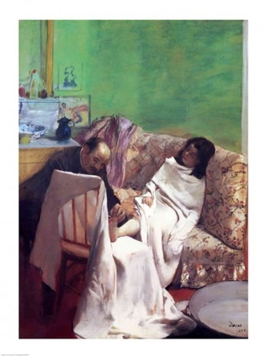 Posterazzi The Pedicure 1873 Canvas Art - Edgar Degas (24 x 36)
