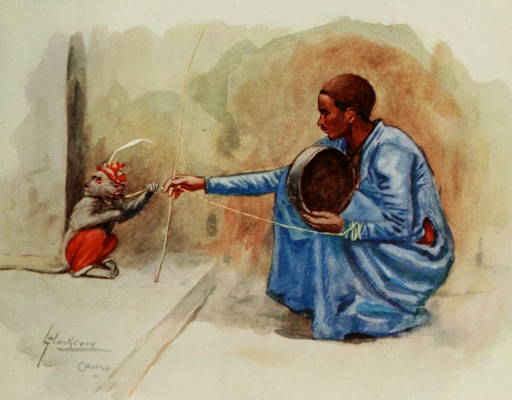 Posterazzi The People of Egypt 1916 Monkey-boy Canvas Art - Lance Thackeray (24 x 36)
