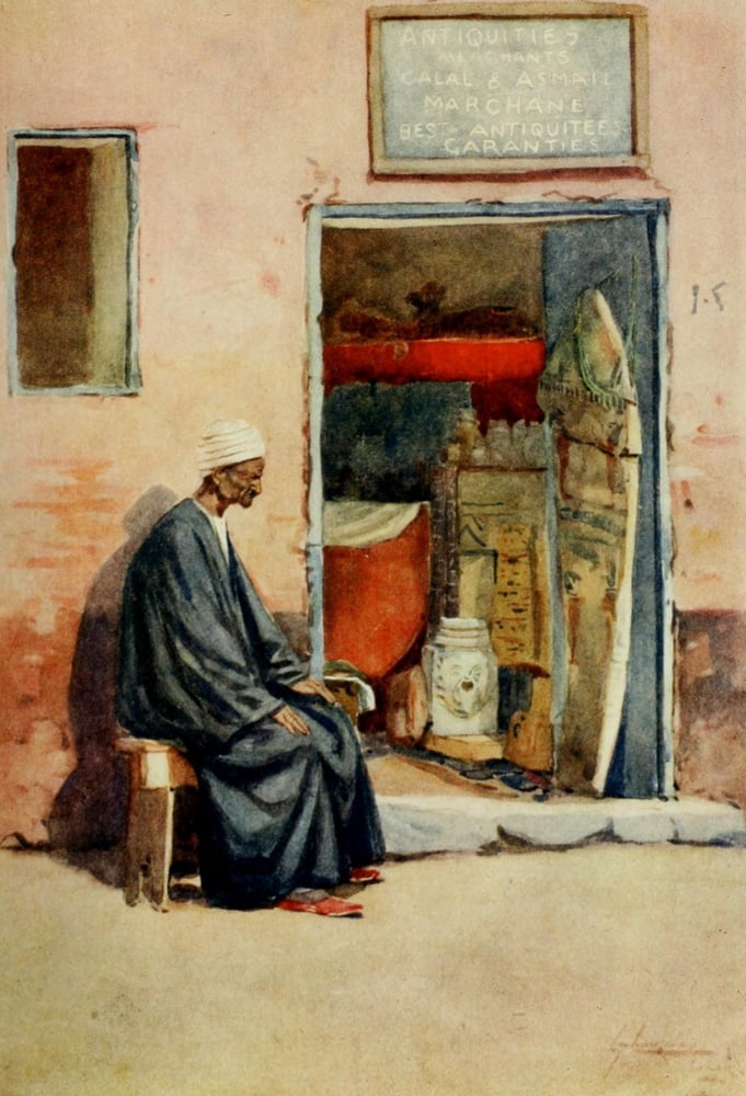 Posterazzi The People of Egypt 1916 Seller of antiques Canvas Art - Lance Thackeray (24 x 36)