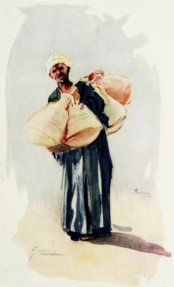 Posterazzi The People of Egypt 1916 Water-jar seller Canvas Art - Lance Thackeray (24 x 36)