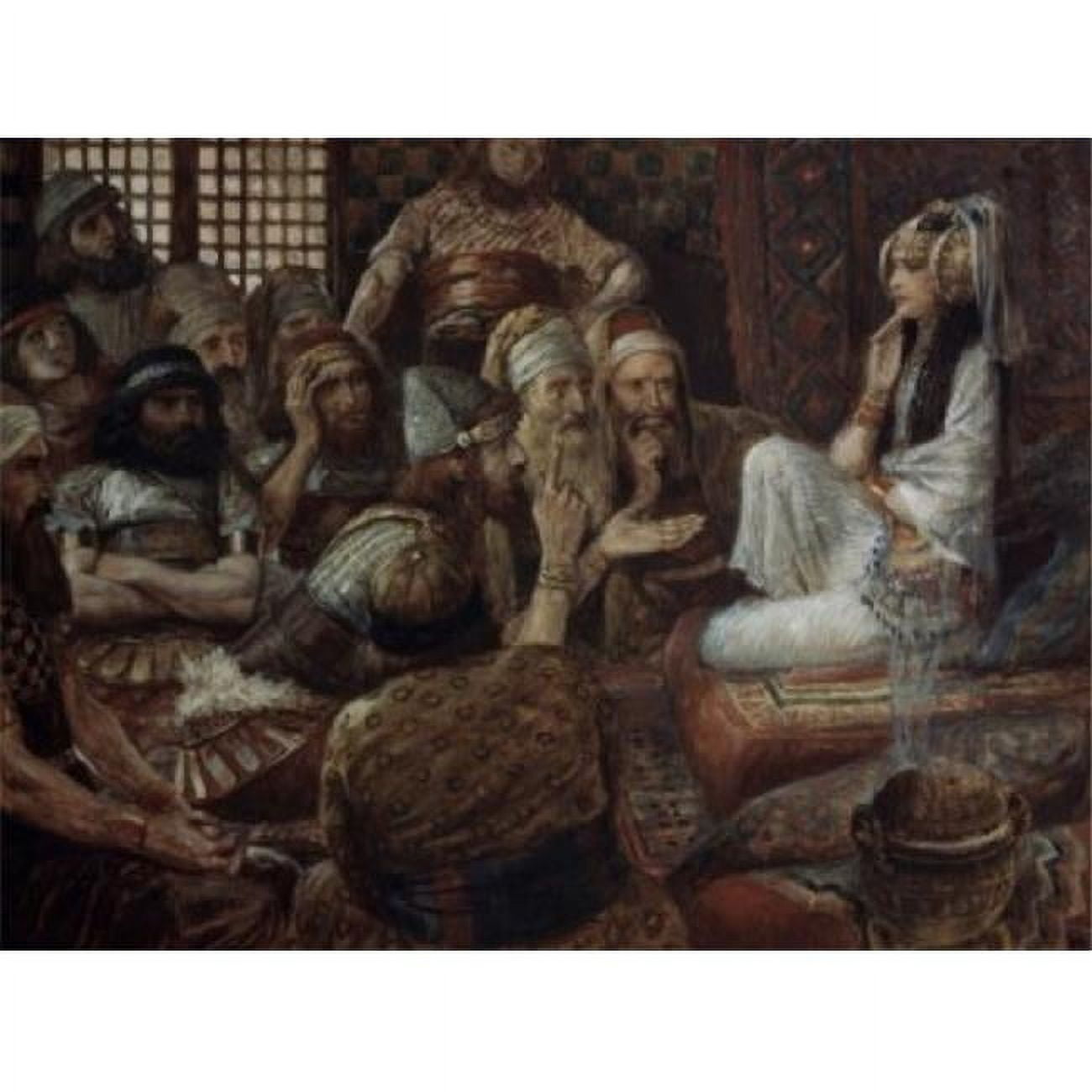 Posterazzi The Philistines Visit Delilah James Tissot 18361902 French