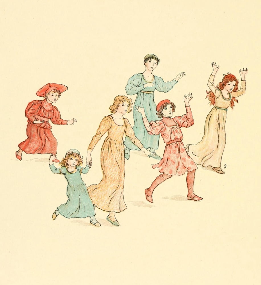 Posterazzi The Pied Piper of Hamelin c1880 Rosy cheeks & flaxen curls Canvas Art - Kate Greenaway (24 x 36)