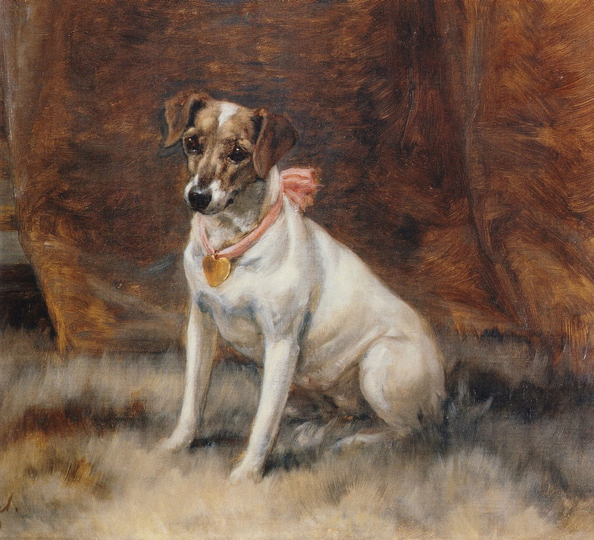 Posterazzi The Pink Bow 1898 Canvas Art - Maud Earl (24 x 36)