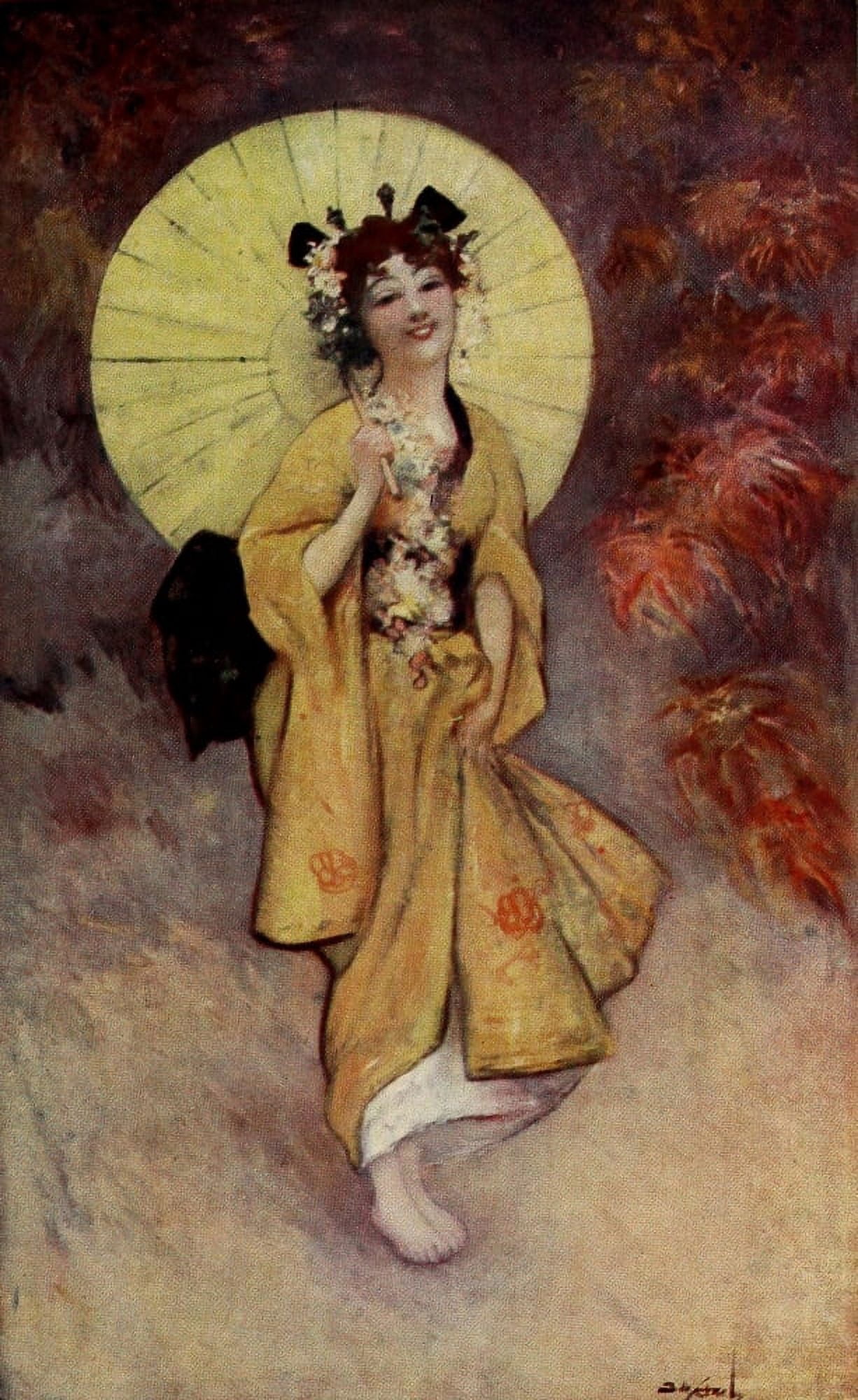 Posterazzi The Poster 1898 Geisha Canvas Art - Dudley Hardy (24 x 36)