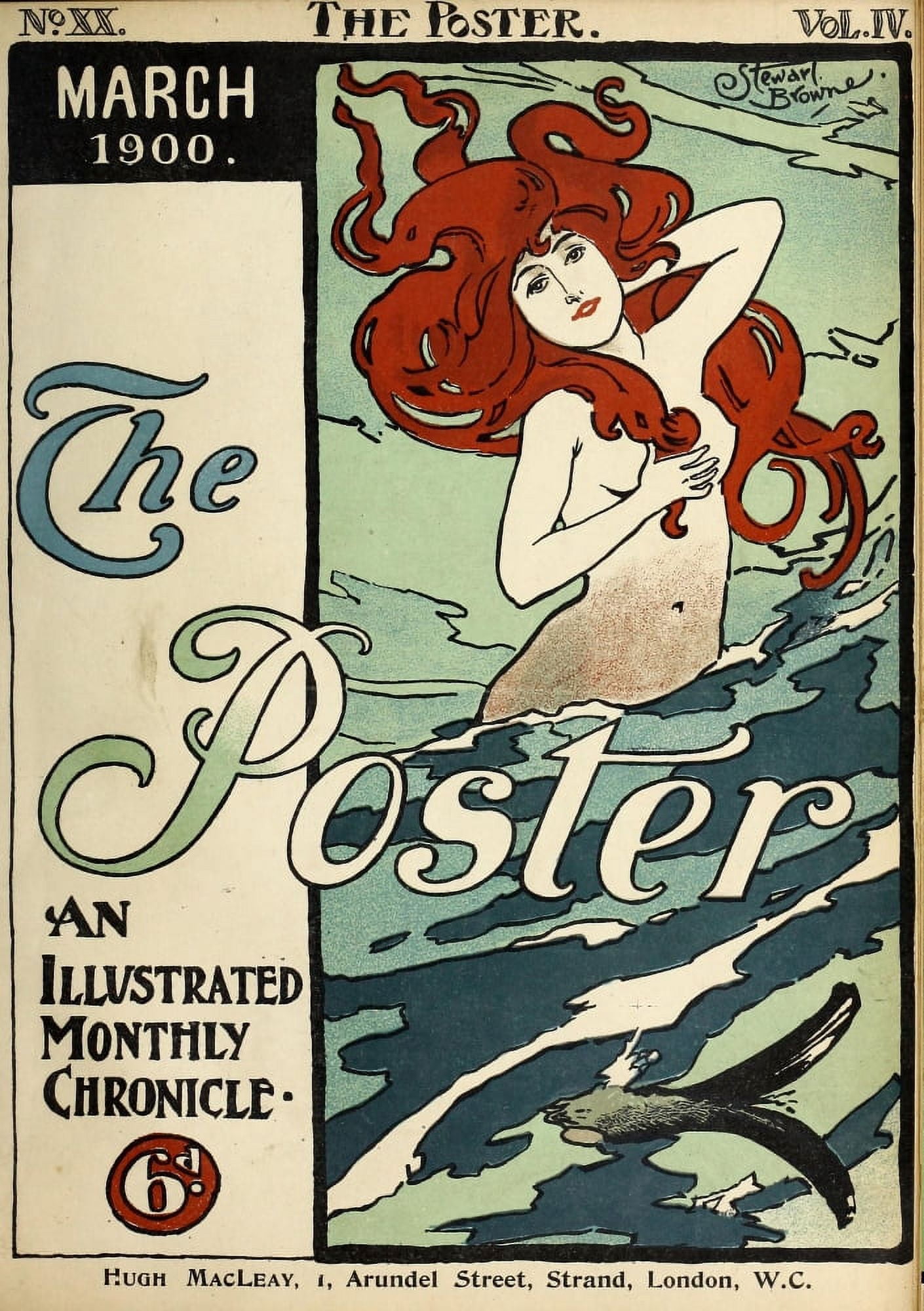 Posterazzi The Poster 1900 Cover Canvas Art - Stewart Browne (24 x 36)