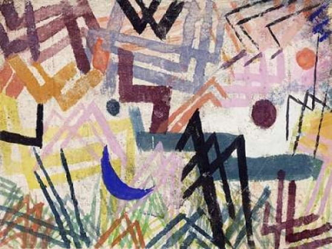 Posterazzi The Power of Play in a Lech Landscape Canvas Art - Paul Klee (22 x 28)