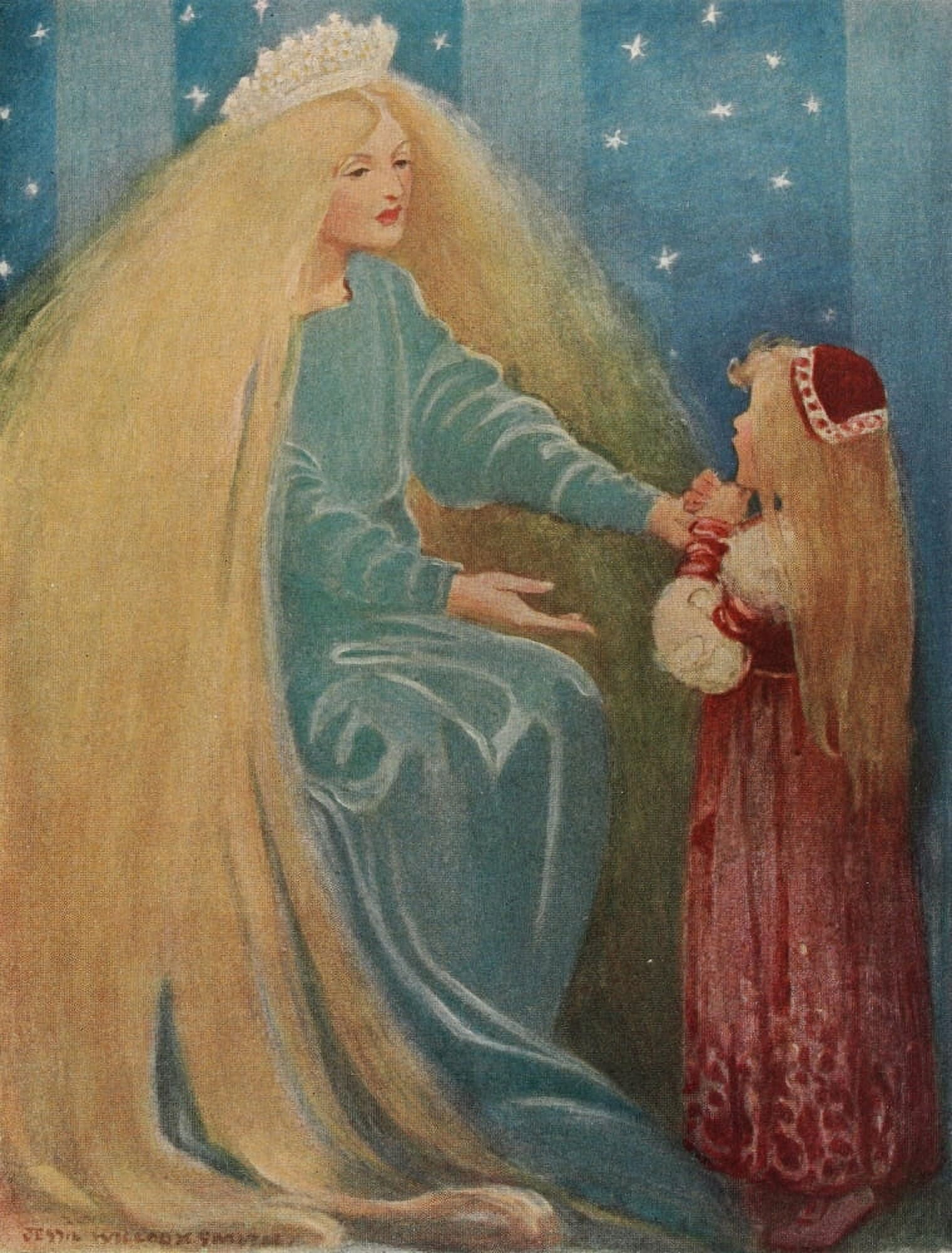 Posterazzi The Princess and the Goblin 1920 Come Canvas Art - Jessie Willcox Smith (24 x 36)