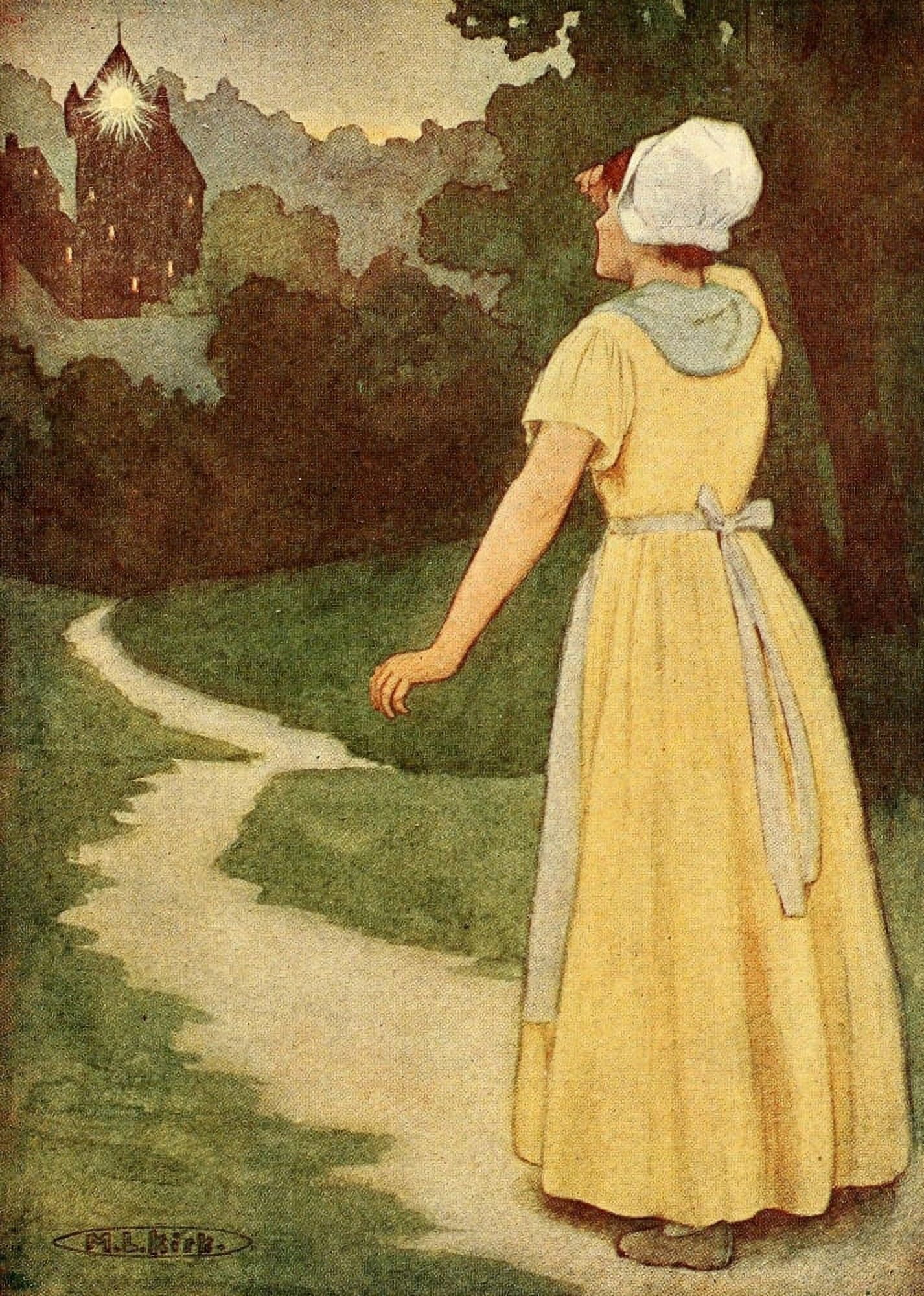 Posterazzi The Princess & the Curdie 1908 Distant light Canvas Art - Maria Kirk (24 x 36)